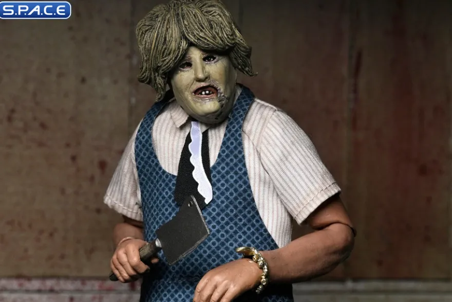 Leatherface with Old Lady Mask Figural Doll