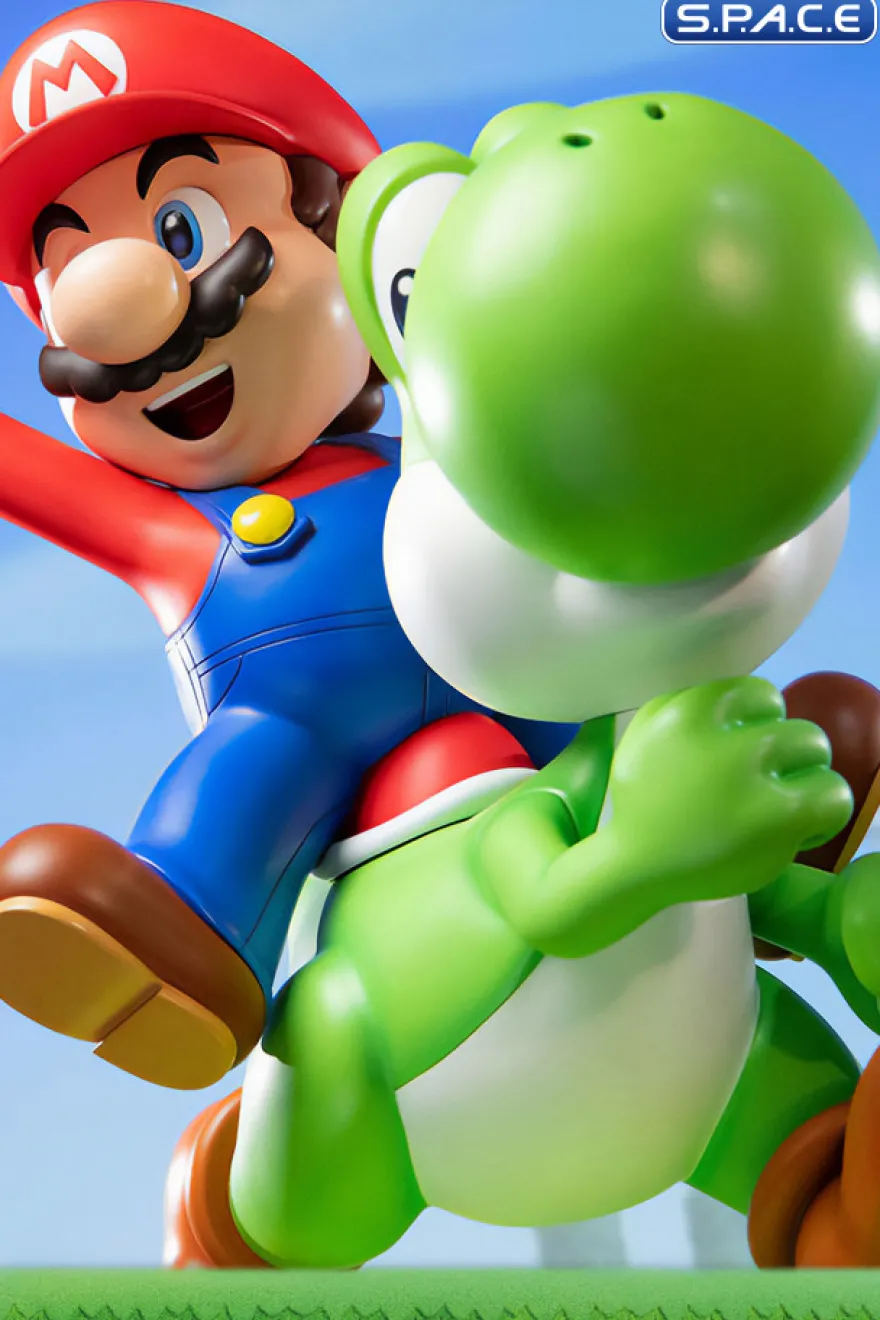 Mario and Yoshi Statue