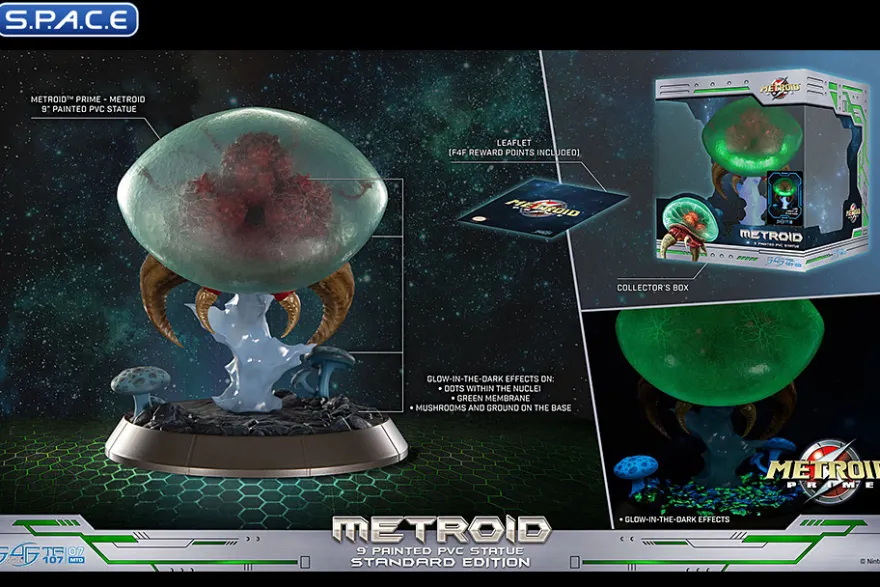 Metroid PVC Statue - Glow in the Dark Version