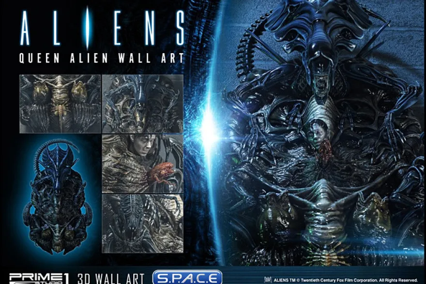 Queen Alien 3D Wall Art