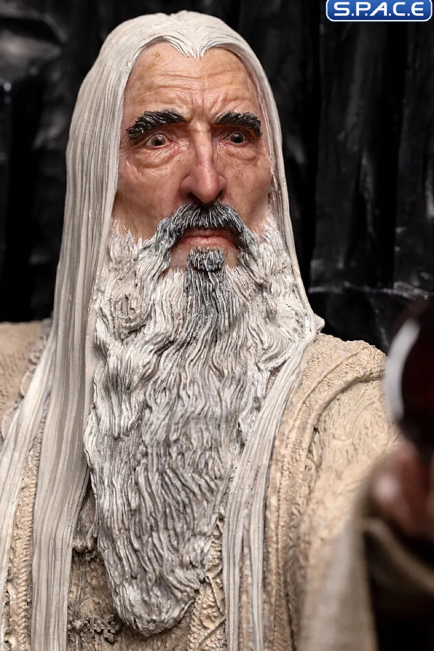 Saruman the White on Throne Statue