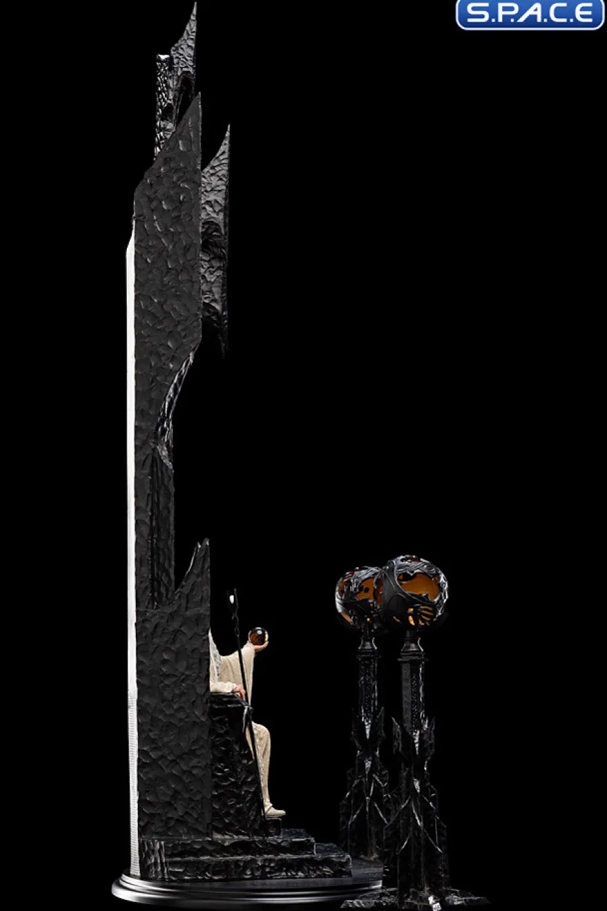 Saruman the White on Throne Statue