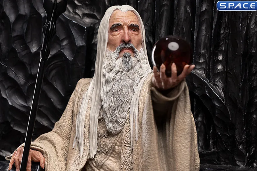 Saruman the White on Throne Statue
