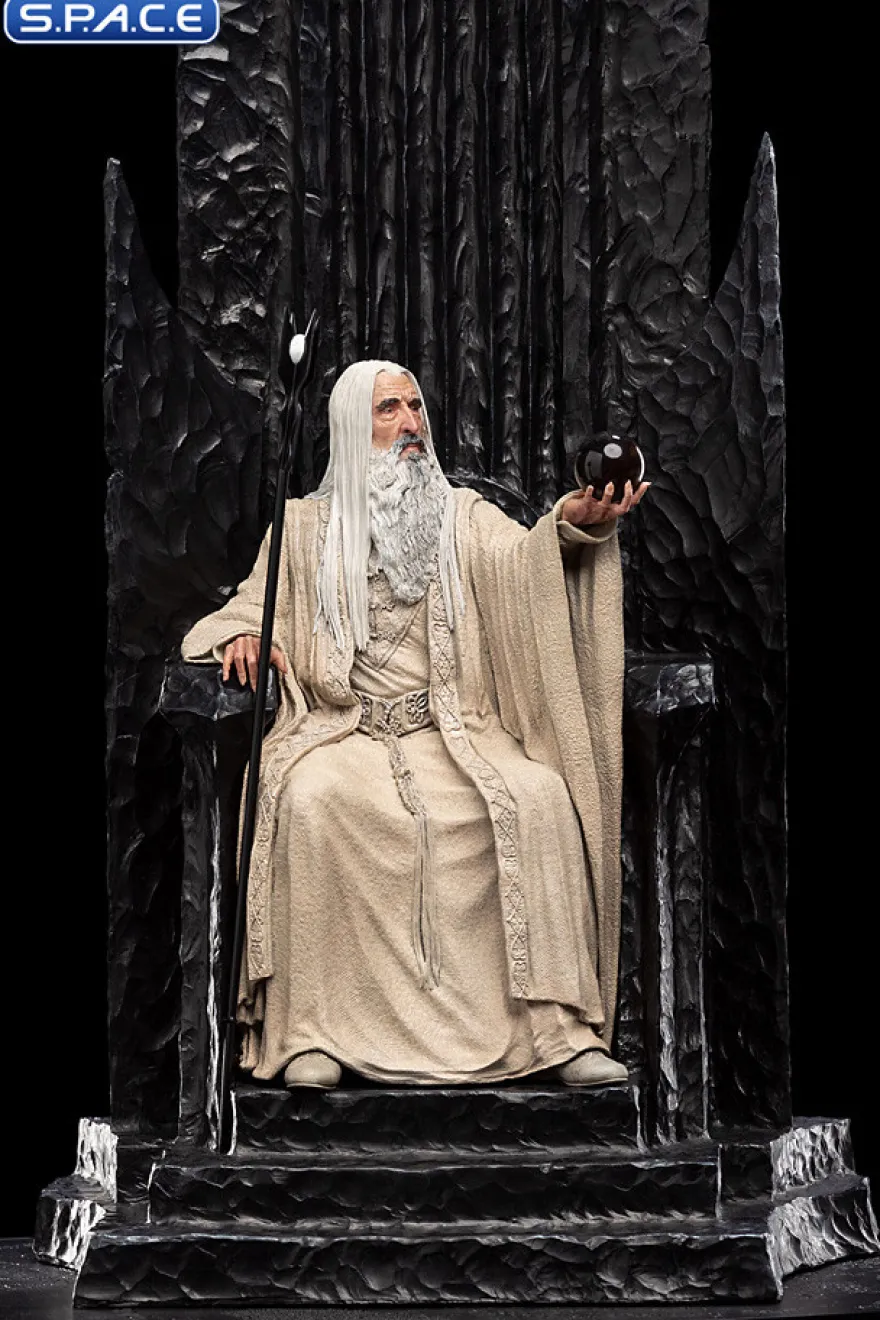 Saruman the White on Throne Statue