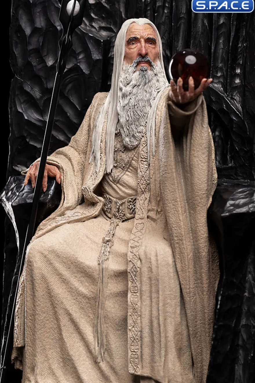 Saruman the White on Throne Statue