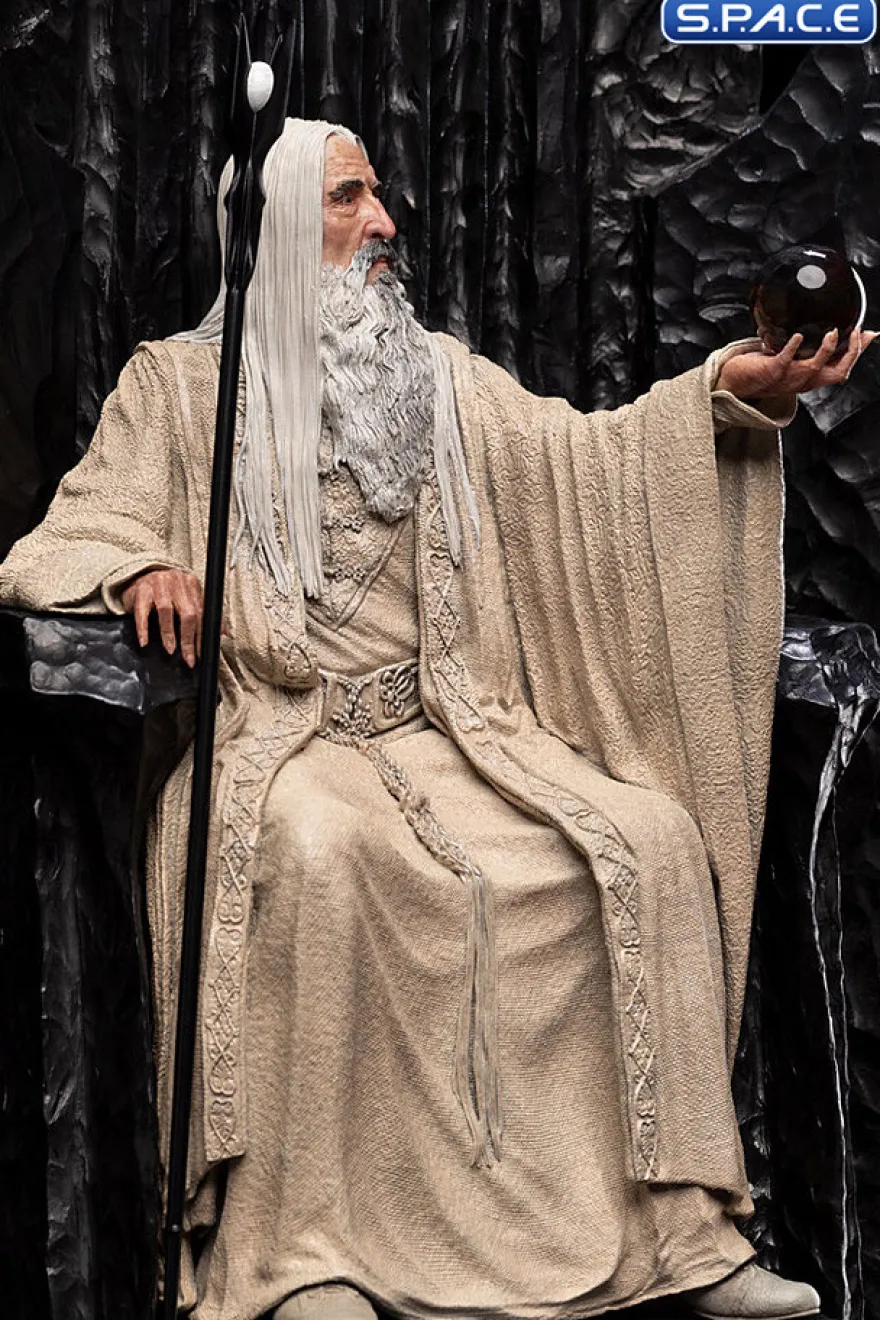 Saruman the White on Throne Statue
