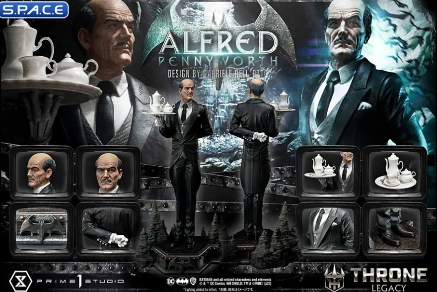 1/4 Scale Alfred Pennyworth Throne Legacy Statue