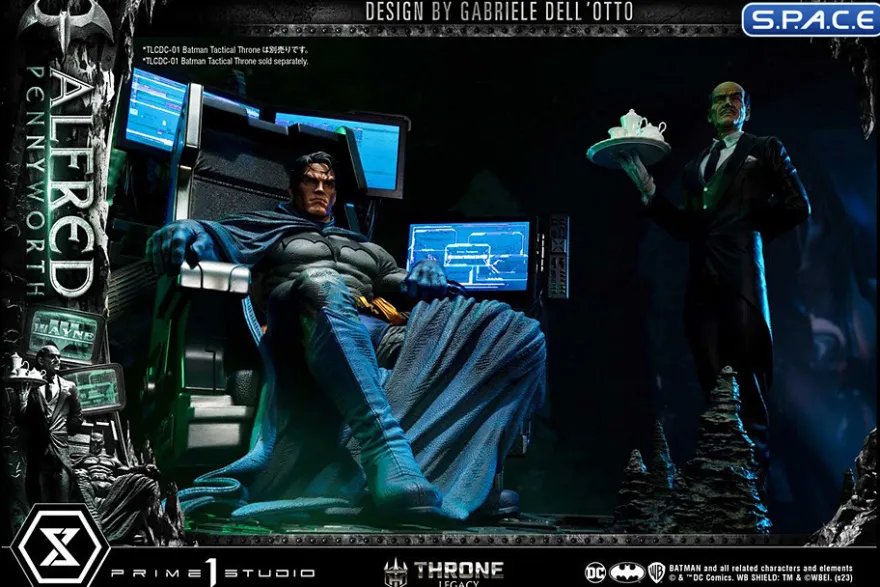1/4 Scale Alfred Pennyworth Throne Legacy Statue