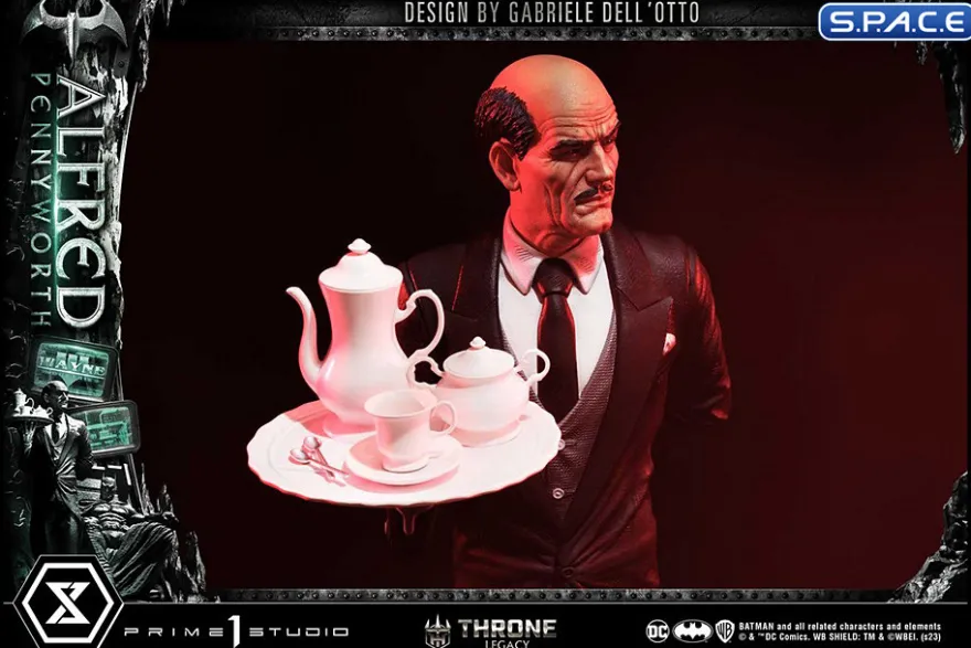 1/4 Scale Alfred Pennyworth Throne Legacy Statue