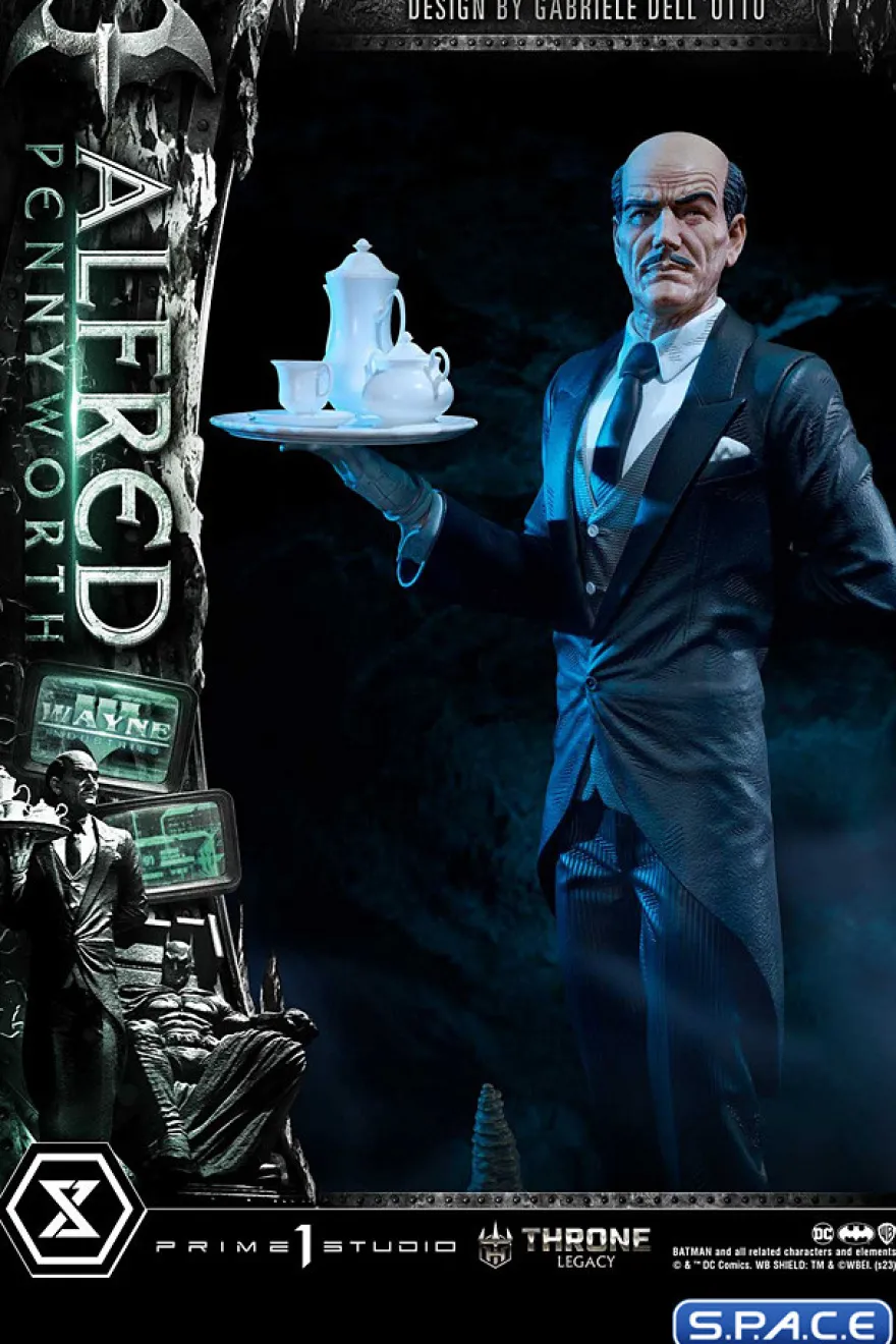 1/4 Scale Alfred Pennyworth Throne Legacy Statue