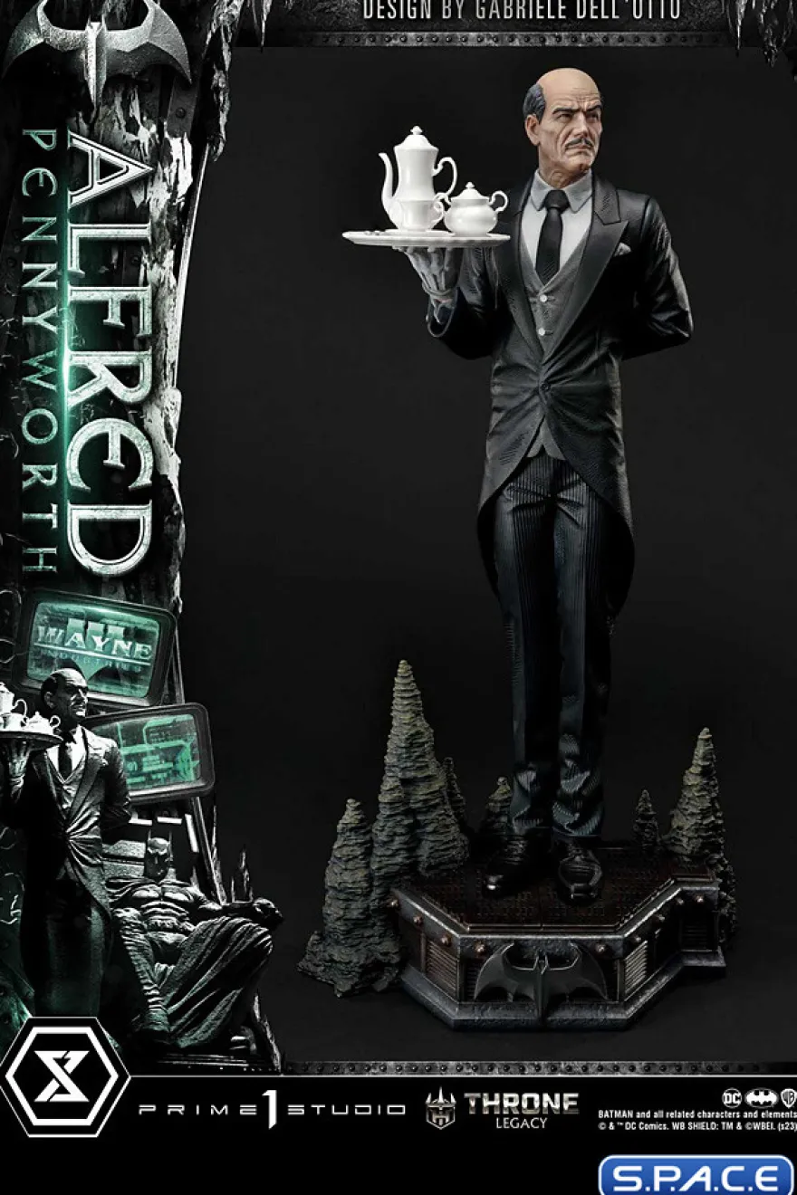 1/4 Scale Alfred Pennyworth Throne Legacy Statue