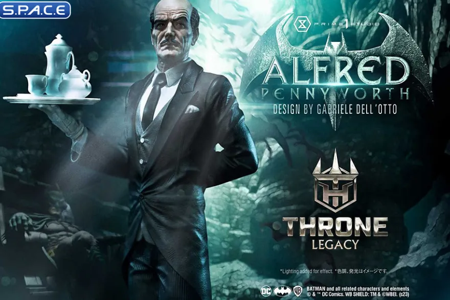 1/4 Scale Alfred Pennyworth Throne Legacy Statue
