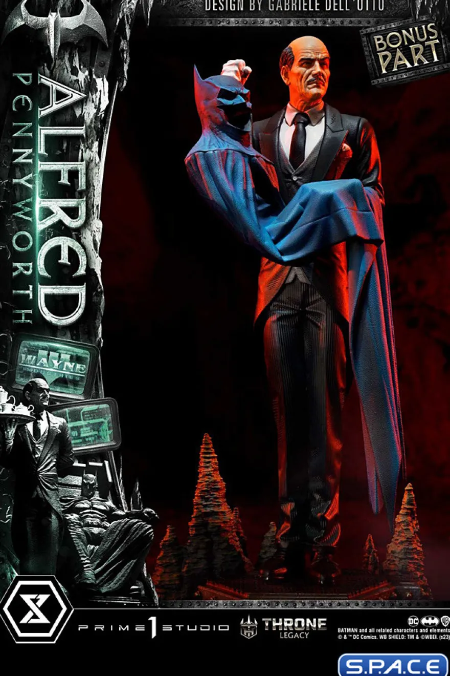 1/4 Scale Alfred Pennyworth Throne Legacy Statue
