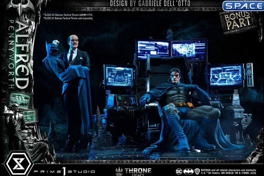 1/4 Scale Alfred Pennyworth Throne Legacy Statue