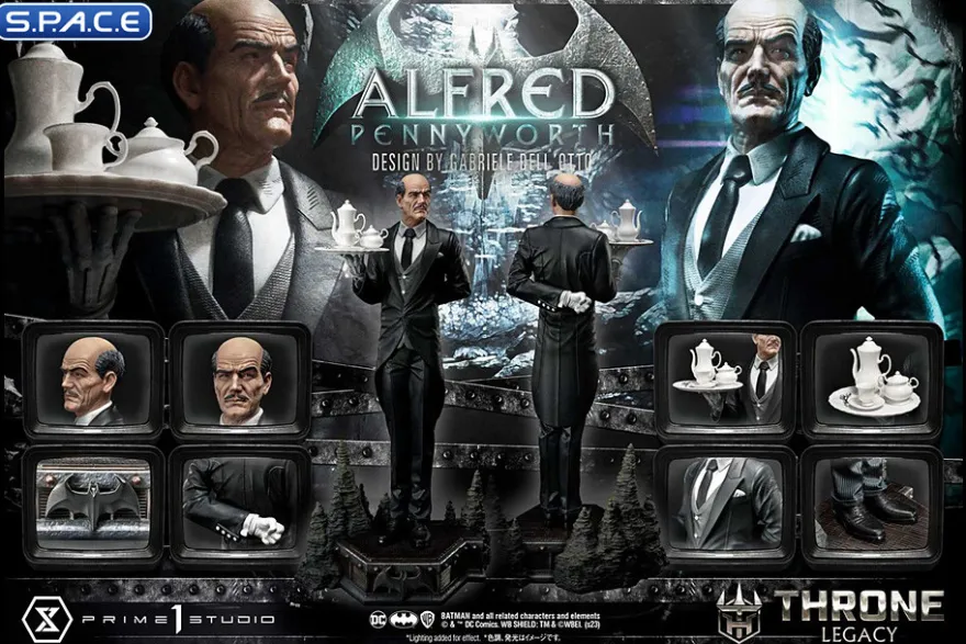 1/4 Scale Alfred Pennyworth Throne Legacy Statue