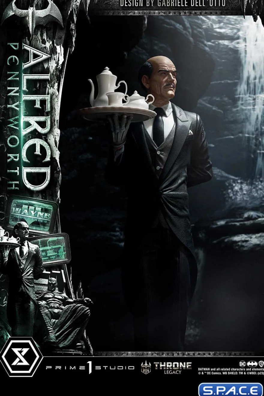 1/4 Scale Alfred Pennyworth Throne Legacy Statue