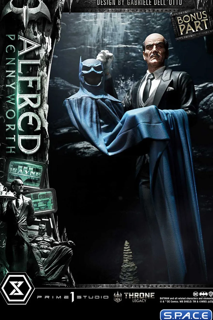 1/4 Scale Alfred Pennyworth Throne Legacy Statue