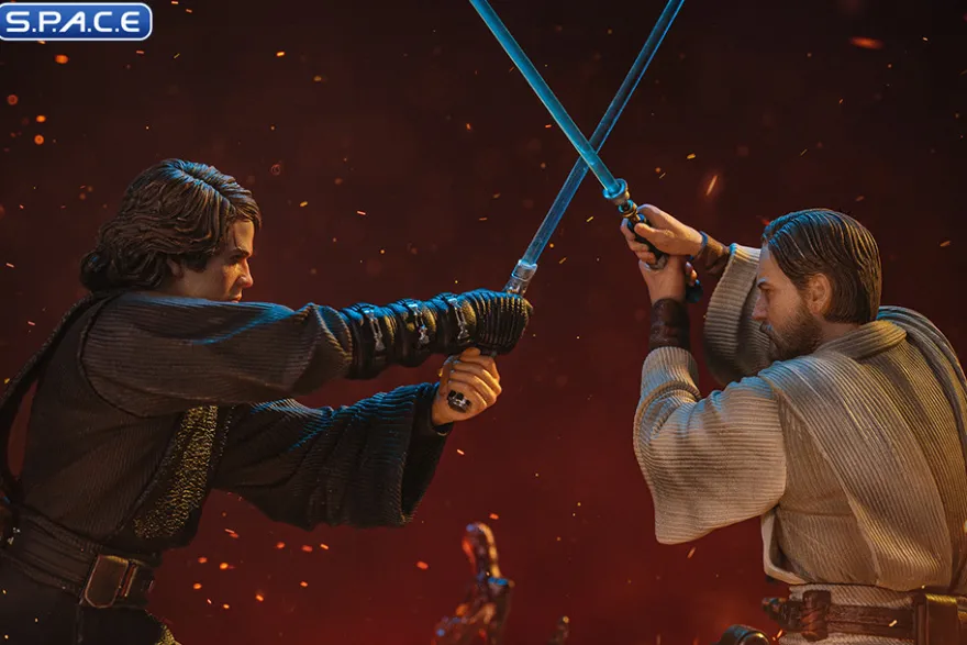 1/10 Scale Anakin vs. Obi-Wan Art Scale Statue