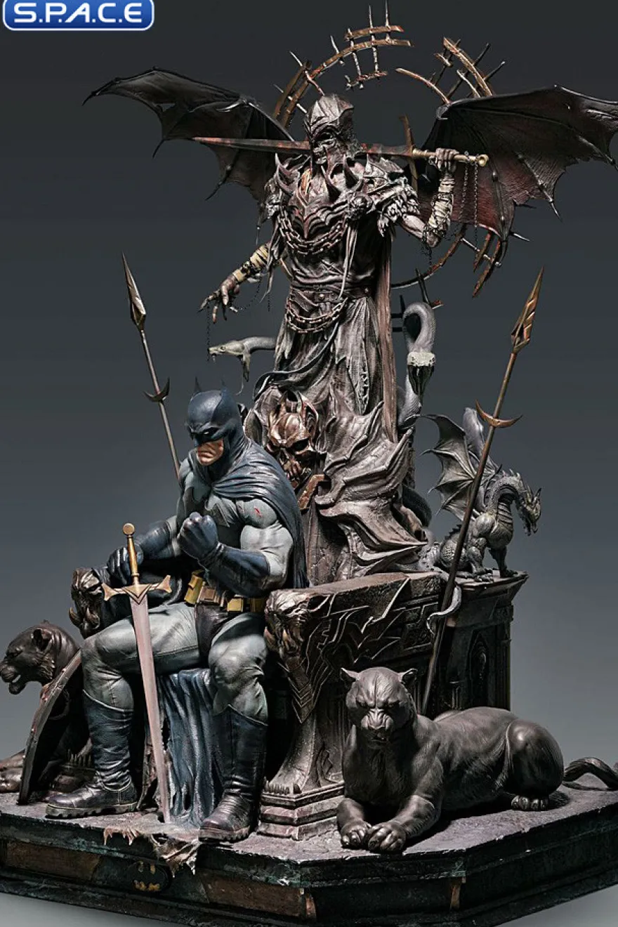 1/4 Scale Batman on Throne Statue - Premium Version