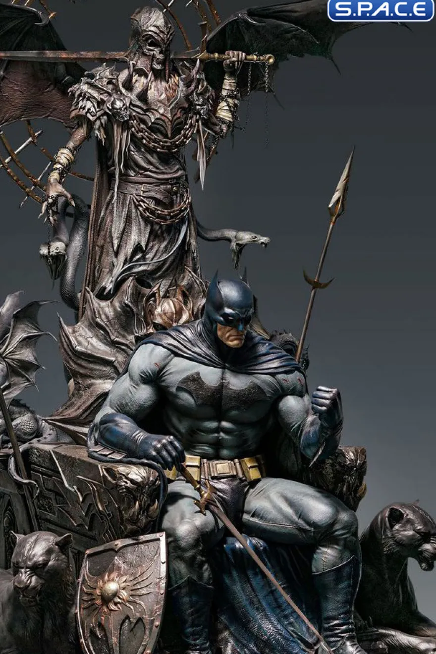 1/4 Scale Batman on Throne Statue - Premium Version
