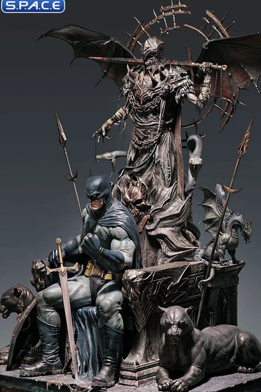 1/4 Scale Batman on Throne Statue - Premium Version