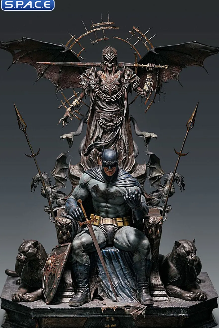 1/4 Scale Batman on Throne Statue - Premium Version