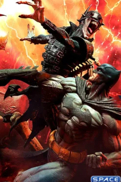 1/4 Scale Batman vs. Batman Who Laughs Deluxe Ultimate Premium Masterline Statue