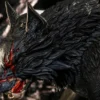 1/12 Scale Black Giant Wolf