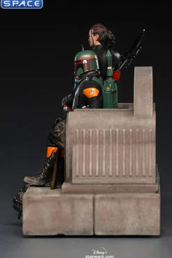 1/10 Scale Boba Fett & Fennec Shand on Throne Deluxe Art Scale Statue