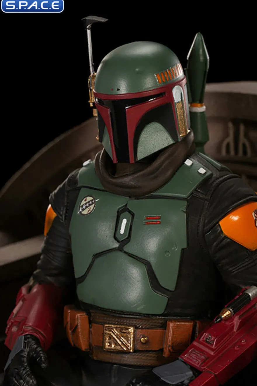 1/10 Scale Boba Fett & Fennec Shand on Throne Deluxe Art Scale Statue