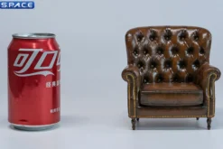 1/12 Scale British Vintage Chesterfield Armchair