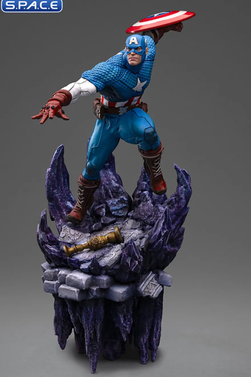 1/10 Scale Captain America Deluxe Art Scale Statue
