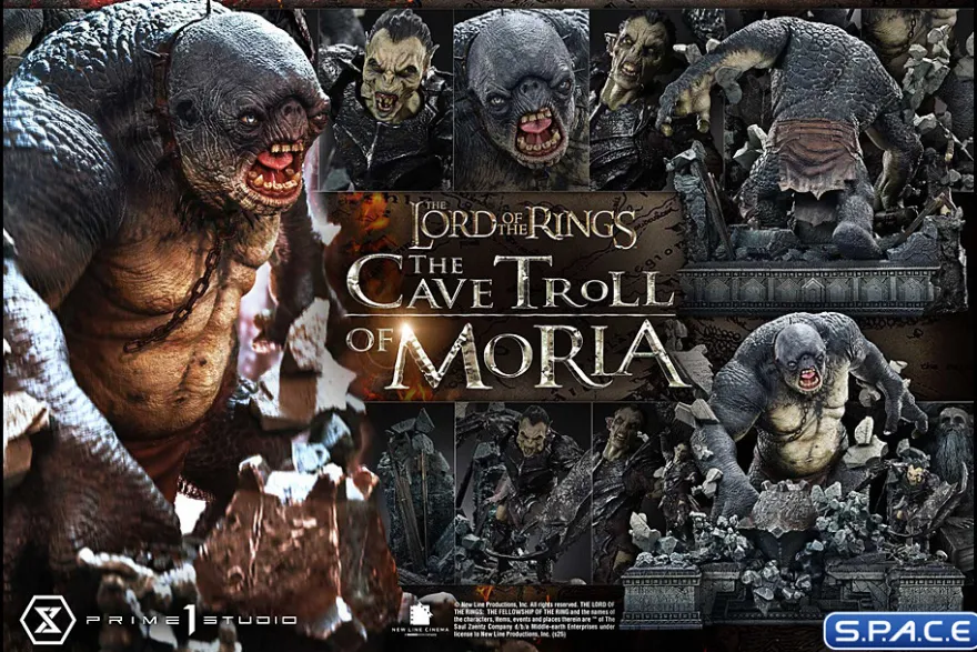 1/4 Scale Cave Troll of Moria Premium Masterline Statue