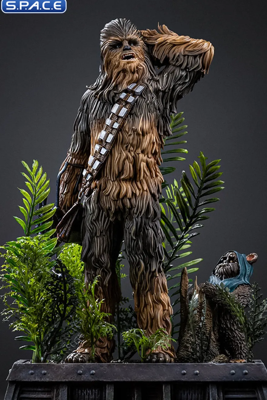 1/10 Scale Chewbacca & Tokkat Art Scale Statue