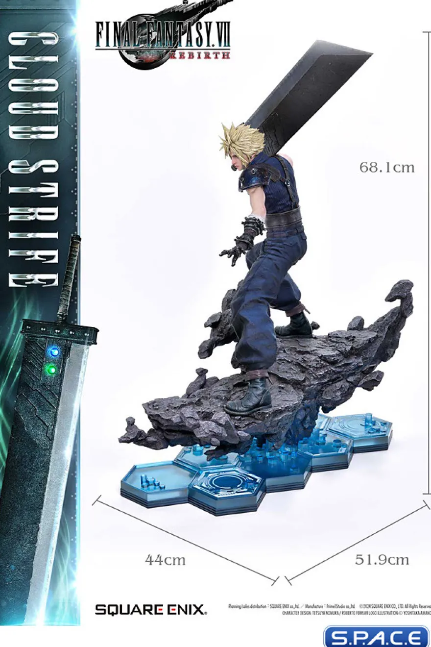 1/4 Scale Cloud Strife Square Enix Masterline Statue