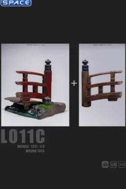 1/6 Scale damaged Bridge Diorama Base Version C