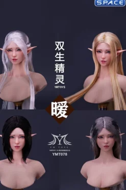 1/6 Scale Elf Twin Ai Head Sculpt