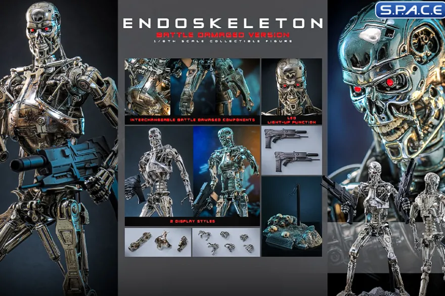1/6 Scale Endoskeleton Battle Damaged Version