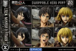1/4 Scale Eren, Mikasa & Armin Deluxe Ultimate Premium Masterline Statue