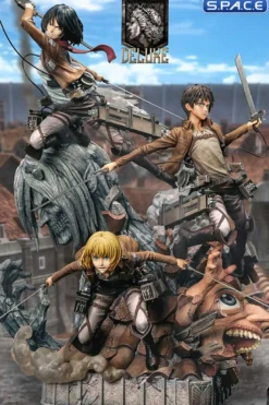 1/4 Scale Eren, Mikasa & Armin Deluxe Ultimate Premium Masterline Statue