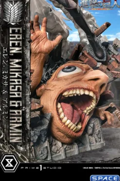1/4 Scale Eren, Mikasa & Armin Ultimate Premium Masterline Statue
