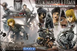 1/4 Scale Eren, Mikasa & Armin Ultimate Premium Masterline Statue
