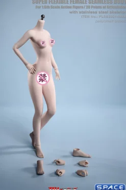 1/6 Scale female super-flexible seamless pale Body with small breast / headless
