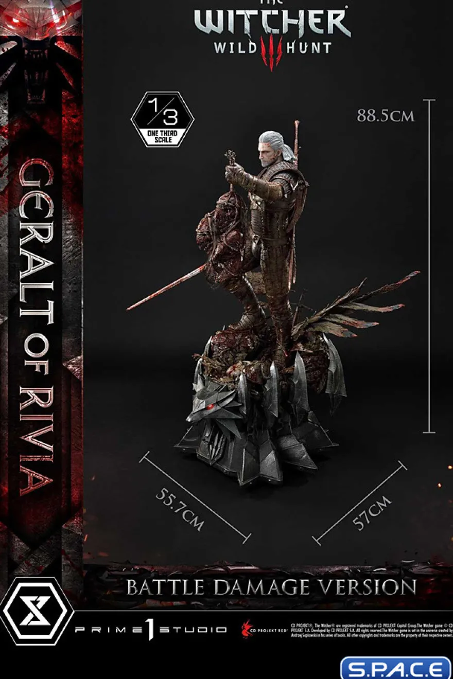 1/3 Scale Geralt of Rivia Museum Masterline Statue