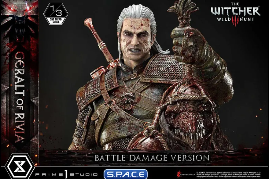 1/3 Scale Geralt of Rivia Museum Masterline Statue