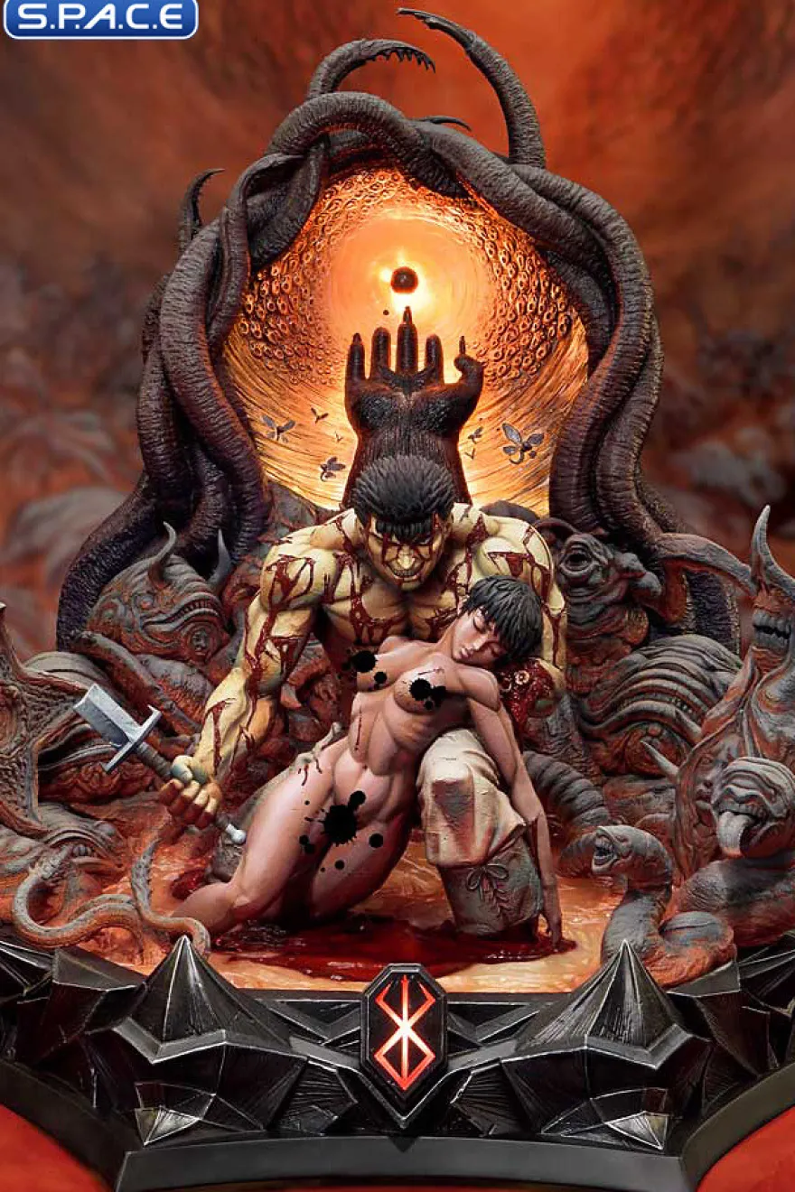 1/4 Scale Guts & Casca Legacy Art »Kentaro Miura« Statue