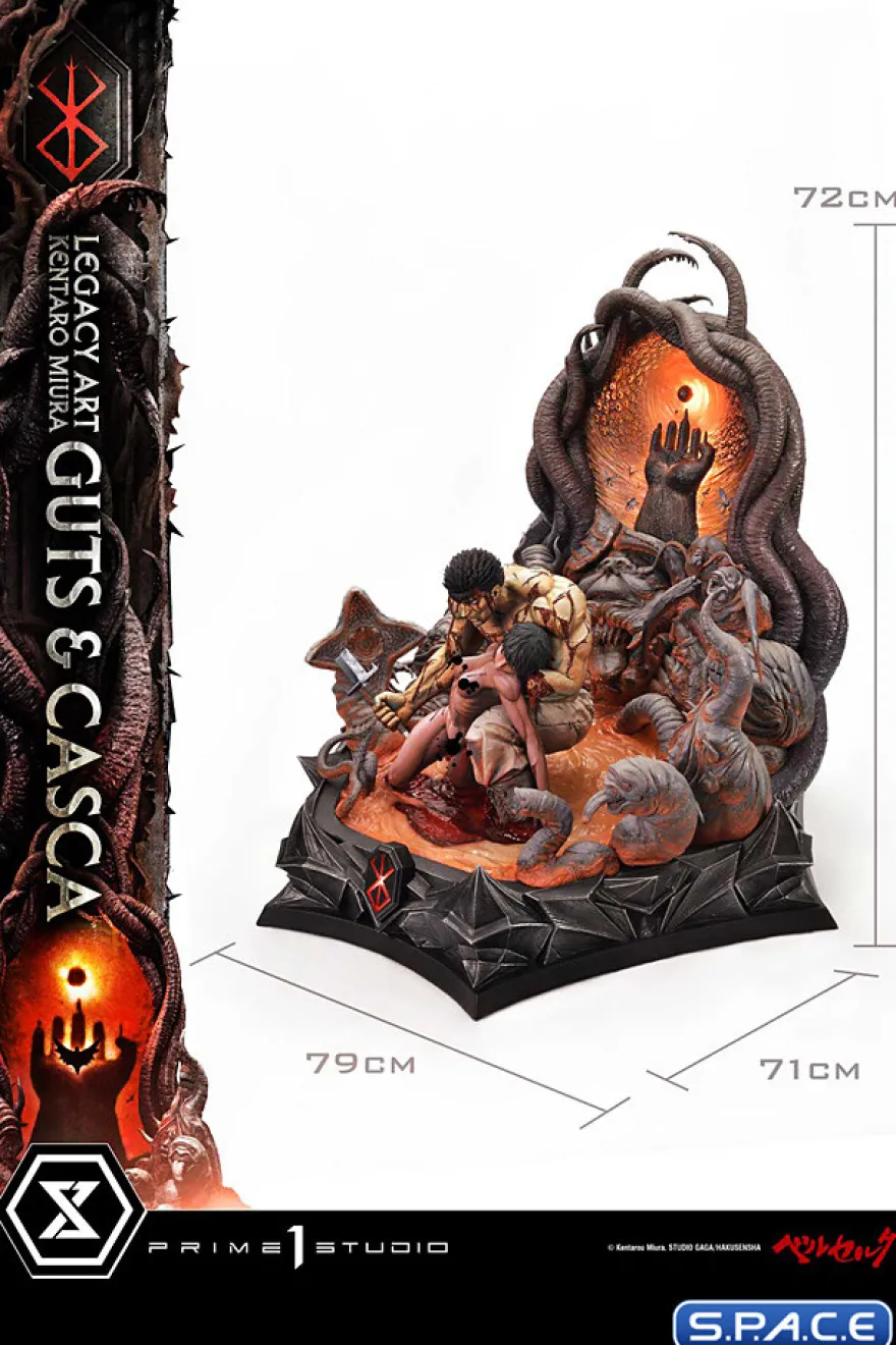 1/4 Scale Guts & Casca Legacy Art »Kentaro Miura« Statue