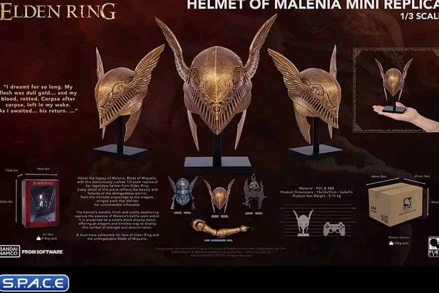 1/3 Scale Helmet of Malenia Replica