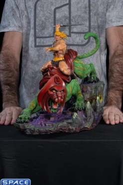 1/10 Scale He-Man & Battle Cat Deluxe Art Scale Statue