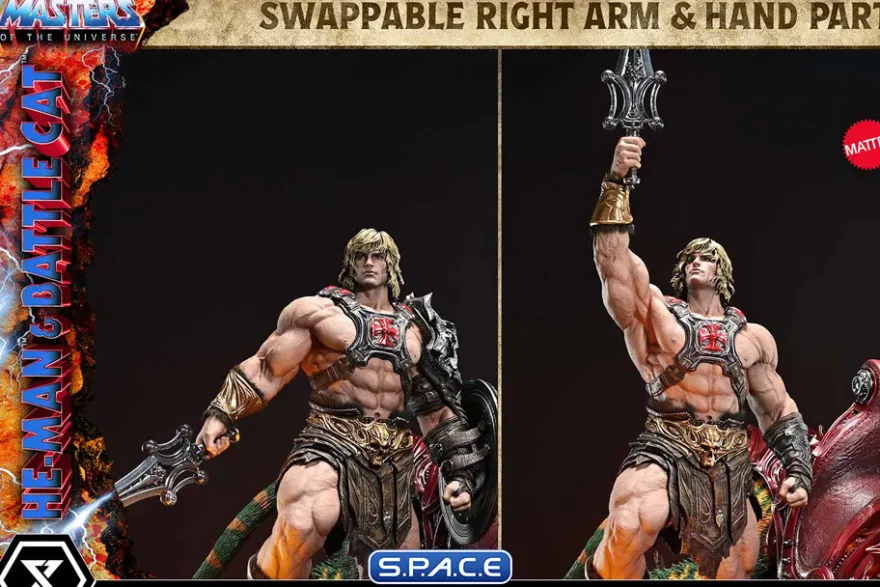 1/4 Scale He-Man & Battle Cat Real Elite Masterline Statue